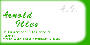 arnold illes business card