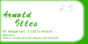 arnold illes business card